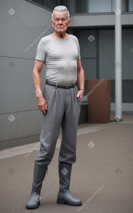 Finnish elderly male with  gray hair