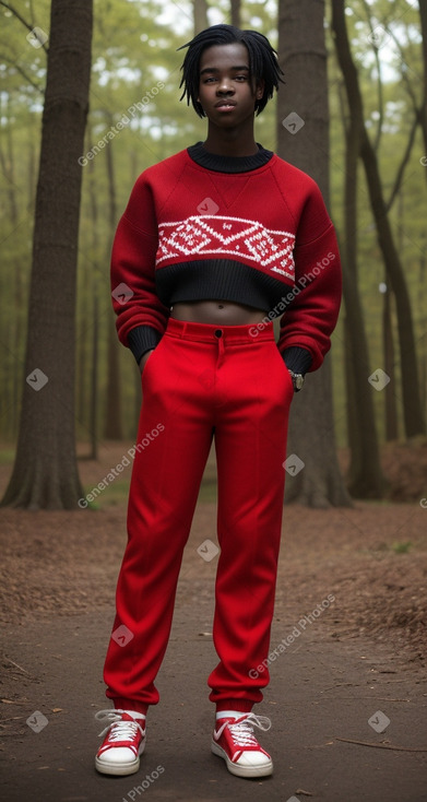 Ghanaian teenager boy with  black hair