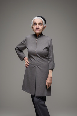 Qatari elderly female with  gray hair