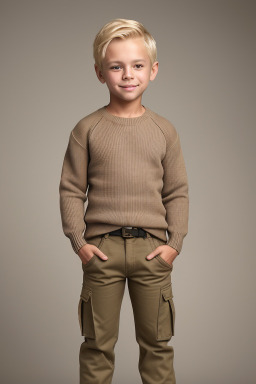 Mexican child male with  blonde hair