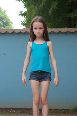 Lithuanian child girl with  brown hair