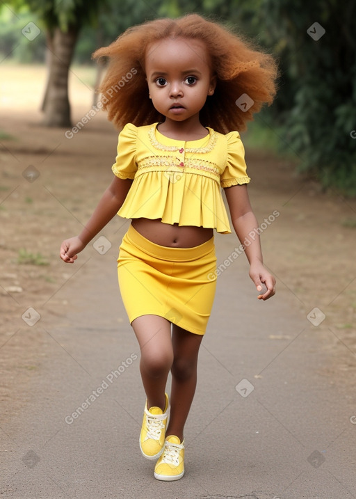 Ethiopian infant girl with  ginger hair