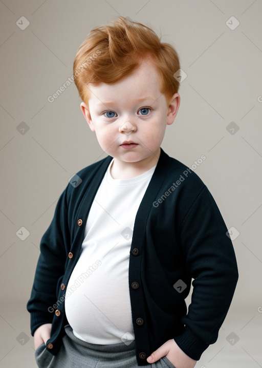 Danish infant boy with  ginger hair