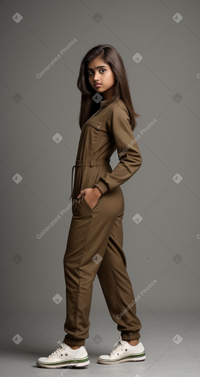 Bangladeshi teenager girl with  brown hair