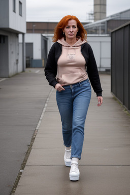 Spanish middle-aged female with  ginger hair