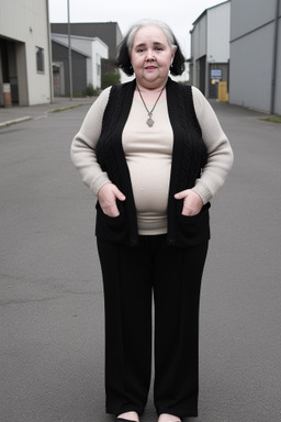 Irish elderly female with  black hair