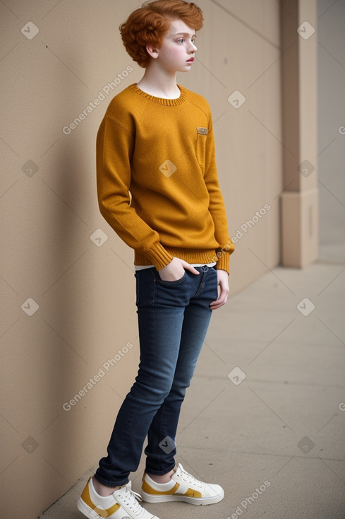 Iraqi teenager non-binary with  ginger hair