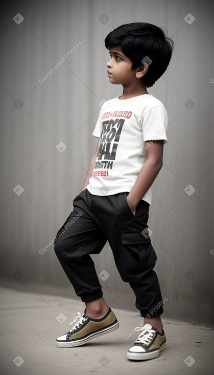 Bangladeshi child boy with  black hair