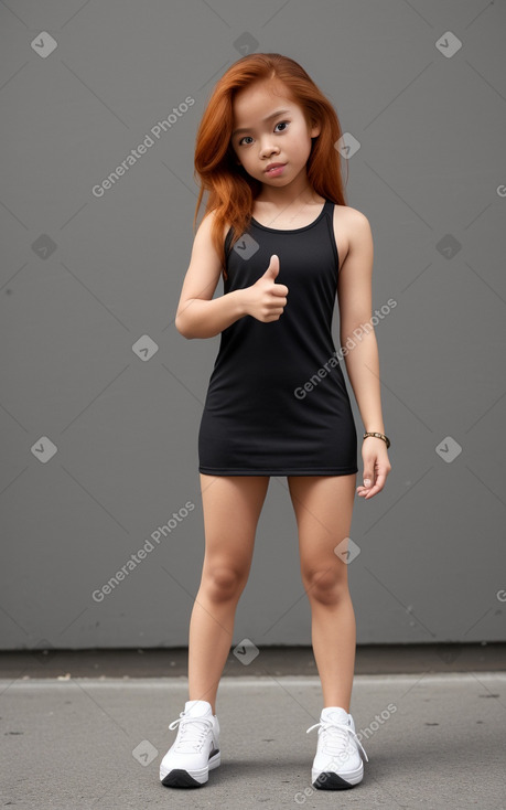 Filipino child female with  ginger hair