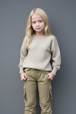 New zealand child girl with  blonde hair