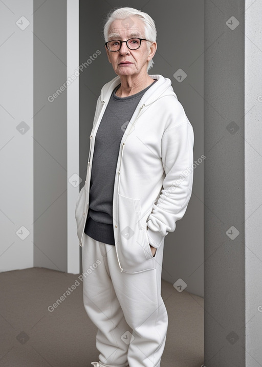 Elderly male with  white hair