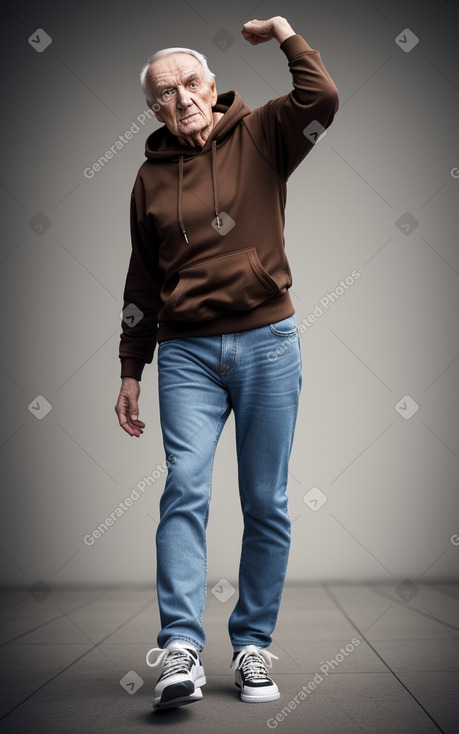 Lithuanian elderly male with  brown hair