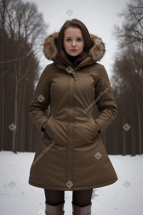 Lithuanian adult female with  brown hair