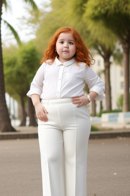 Algerian child girl with  ginger hair