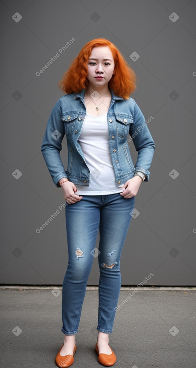 Malaysian adult non-binary with  ginger hair