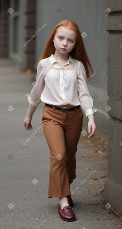 Russian child female with  ginger hair