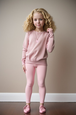 Canadian child female with  blonde hair