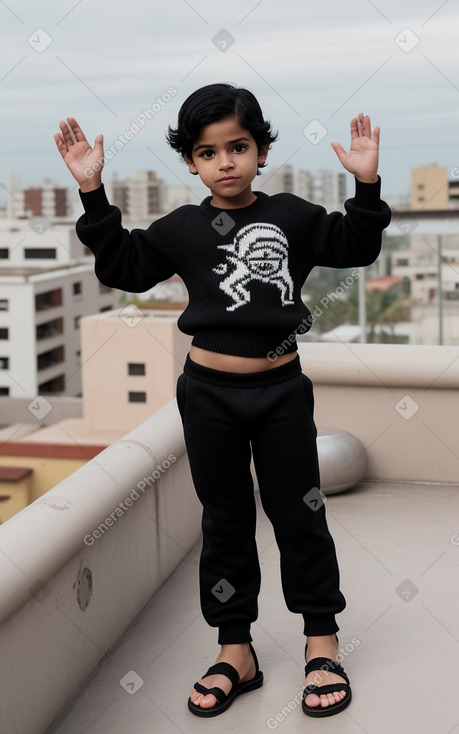 Nicaraguan infant boy with  black hair