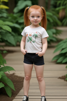 Latvian infant girl with  ginger hair