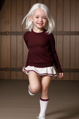 Swiss infant girl with  white hair