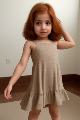 Arab infant girl with  ginger hair