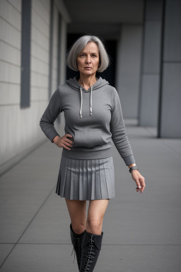 Slovenian 45 years female with  gray hair