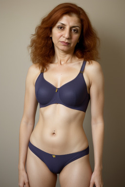 Iranian 45 years female with  ginger hair