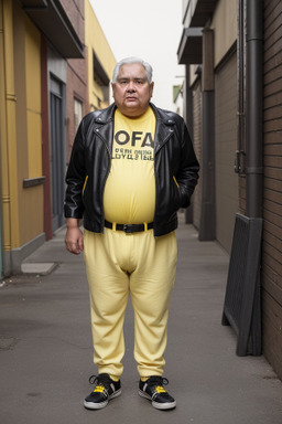 Costa rican elderly male with  black hair