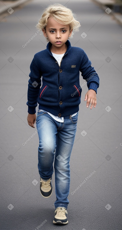 Yemeni child boy with  blonde hair