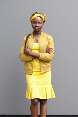 Zimbabwean young adult female with  blonde hair