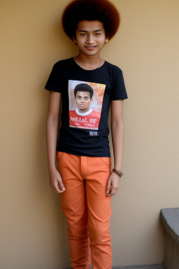 Nepalese teenager boy with  ginger hair