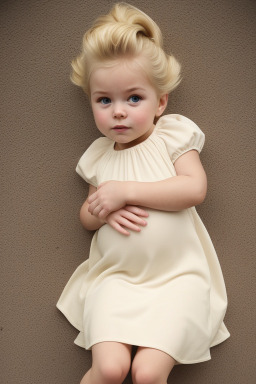 Canadian infant girl with  blonde hair