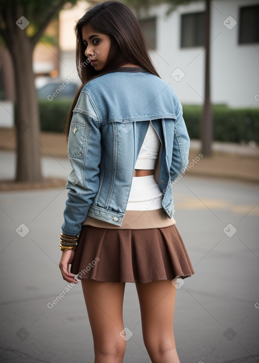 Indian young adult female with  brown hair