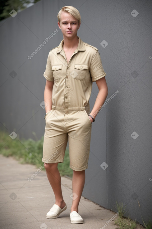 South african young adult male with  blonde hair