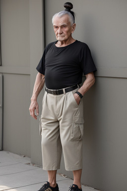 Belarusian elderly male with  black hair