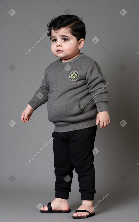 Iraqi infant boy with  gray hair