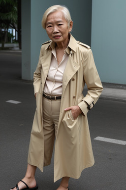 Singaporean elderly female with  blonde hair