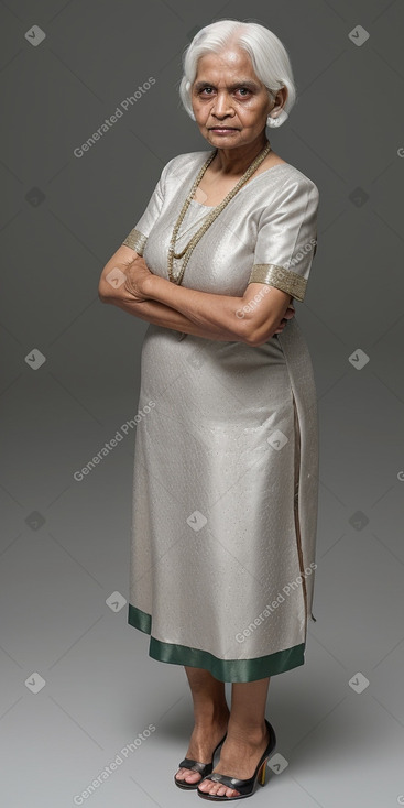 Bangladeshi elderly female with  white hair