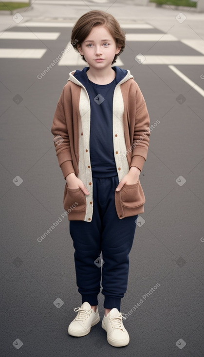 Child male with  brown hair