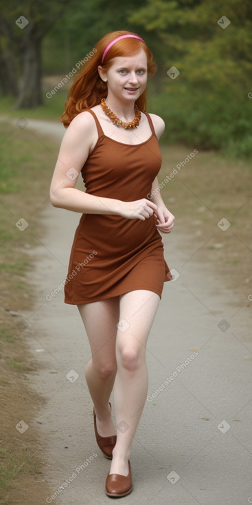 Indian adult female with  ginger hair