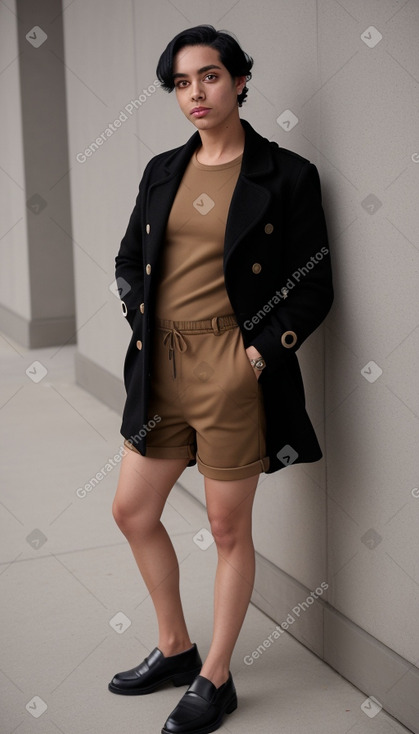 Adult non-binary with  black hair
