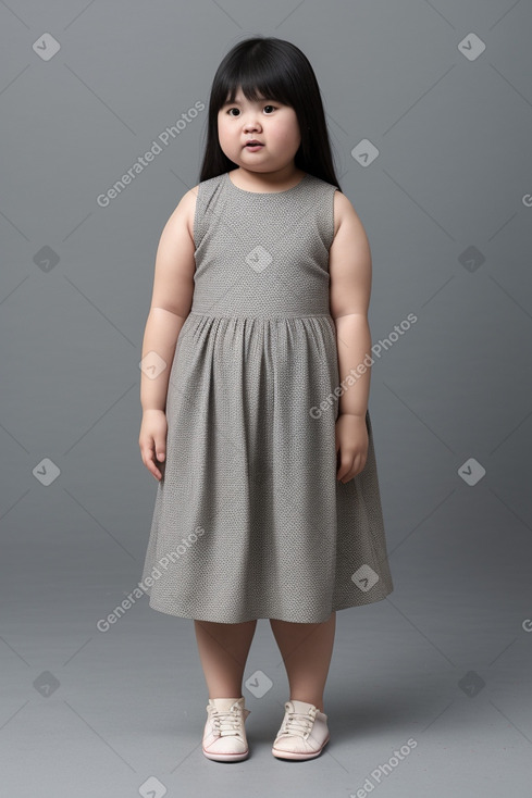 Malaysian infant girl with  gray hair