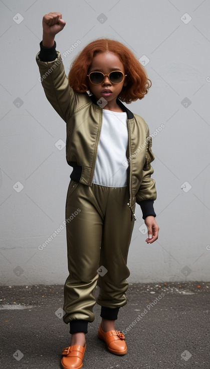 Dominican child female with  ginger hair