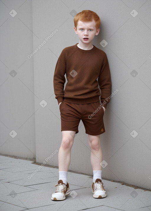 Lithuanian child boy with  ginger hair