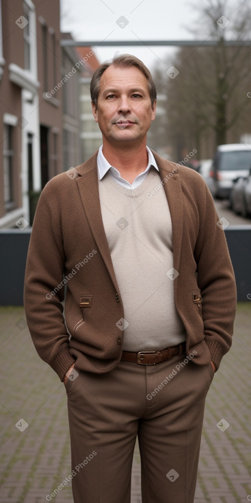 Dutch middle-aged male with  brown hair