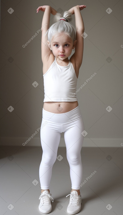 Georgian infant girl with  white hair