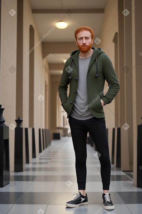 Jordanian adult male with  ginger hair