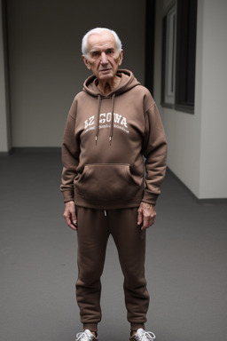 Serbian elderly male with  brown hair