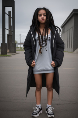 Guatemalan teenager girl with  black hair