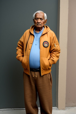 Bangladeshi elderly male with  brown hair